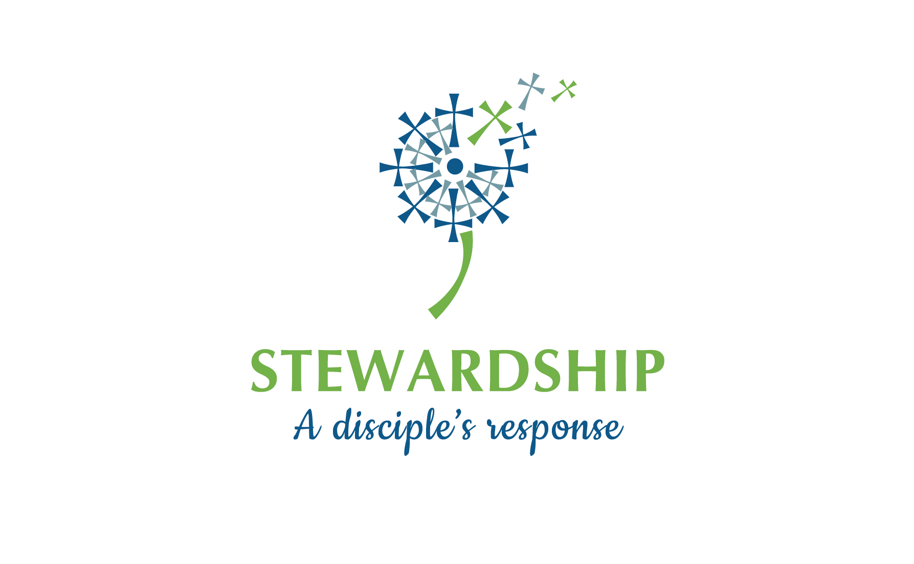 Diocese of Charleston, SC - Logo for the Stewardship Campaign - A flower with Crosses